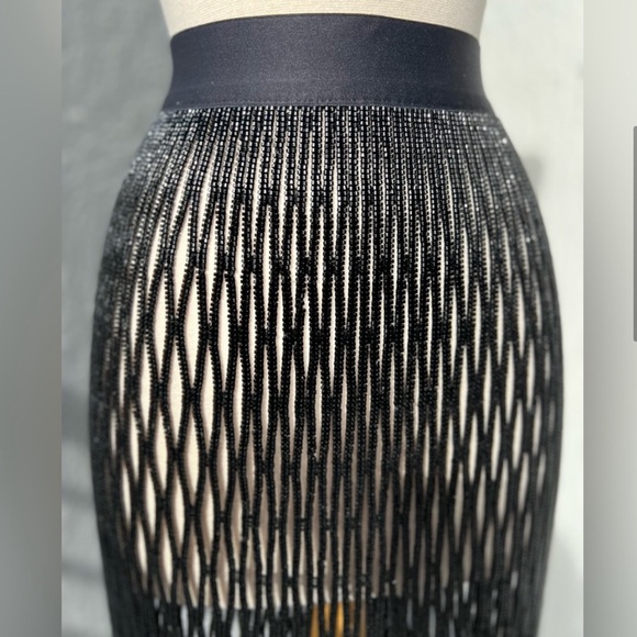 Zara beaded black skirt Limited Edition/ ZW Collection - Picture 7 of 12